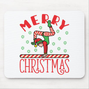 Mousepad Elf de Natal da Ginástica no Beam