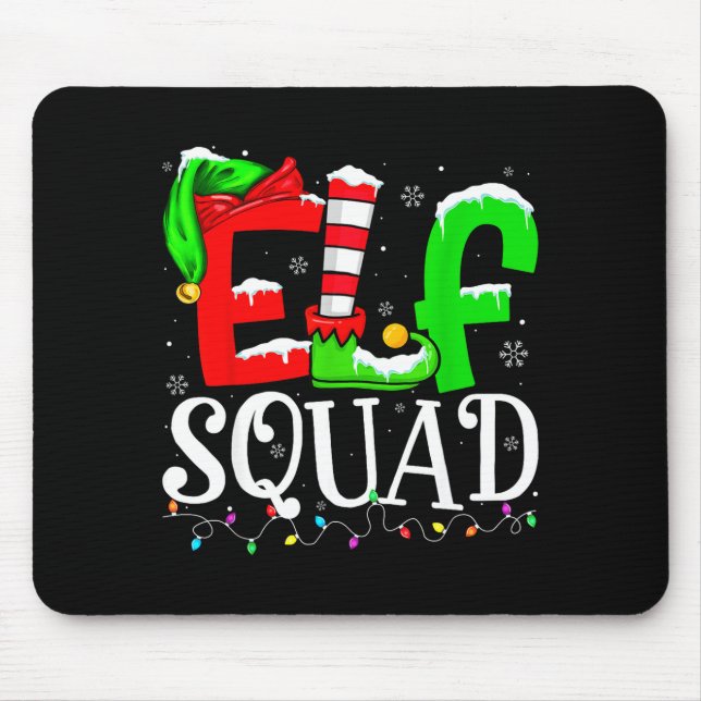 Mousepad Elf Family Christmas Shirts Matching Pajamas Xmas  (Frente)