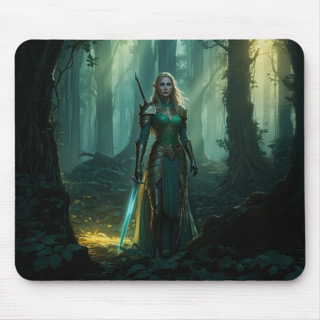 Mousepad Elfo Guardião do Reino Encantado (Frente)