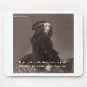 Mousepad Elizabeth Barrett Buscando a citação do desejo d