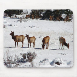 Mousepad Elk no soprador de neve