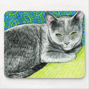 Mousepad Elle o tapete do rato do gato de Korat