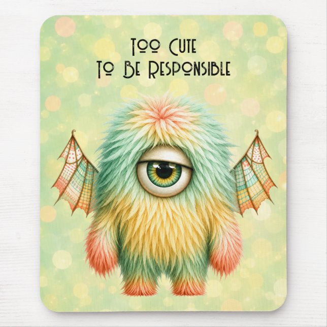 Mousepad Ellie - O Monstro Cético de Olhos Grandes (Frente)