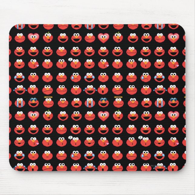 Mousepad Elmo Emoji Pattern (Frente)