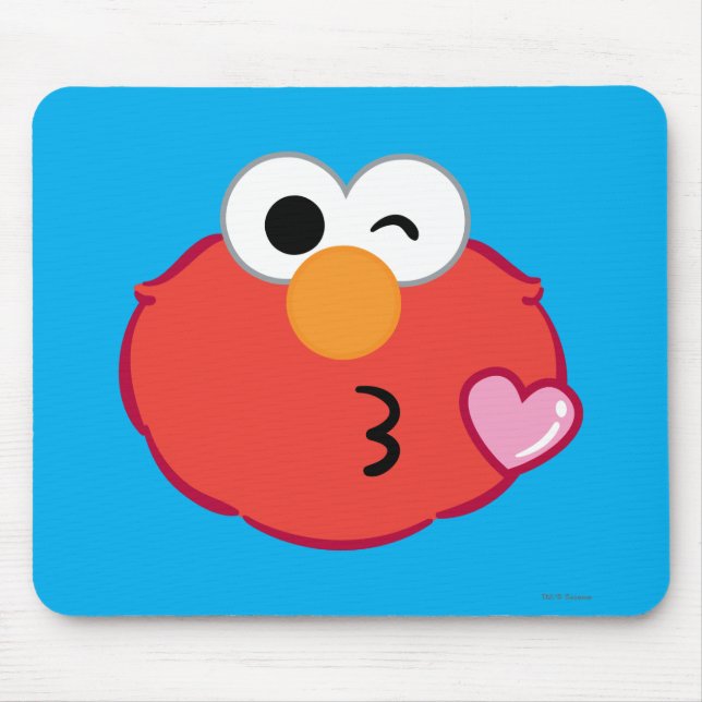 Mousepad Elmo Rosto Enviando Um Beijo (Frente)