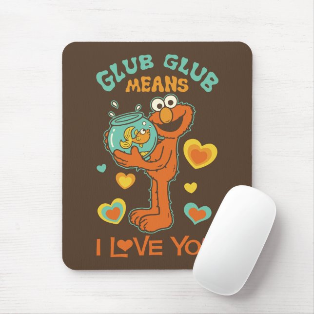 Mousepad Elmo Segurando seu Pet Goldfish (Com mouse)