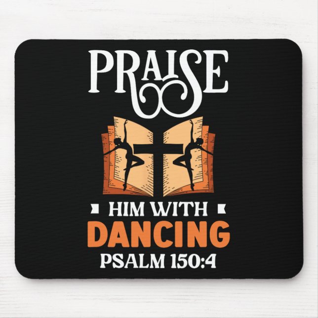 Mousepad Elogiá-Lo Com A Dança Religiosa Dançarina (Frente)