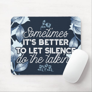 Mousepad Eloquent Silence Cote Art para o Decor Sereno