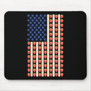 Mousepad Em 4 De Julho, Strawberry Jello Usa Flag Cake Men 