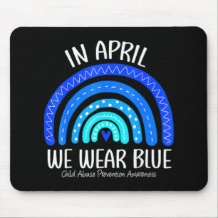 Mousepad Em abril, Vestimos a prevenção de maus-tratos infa