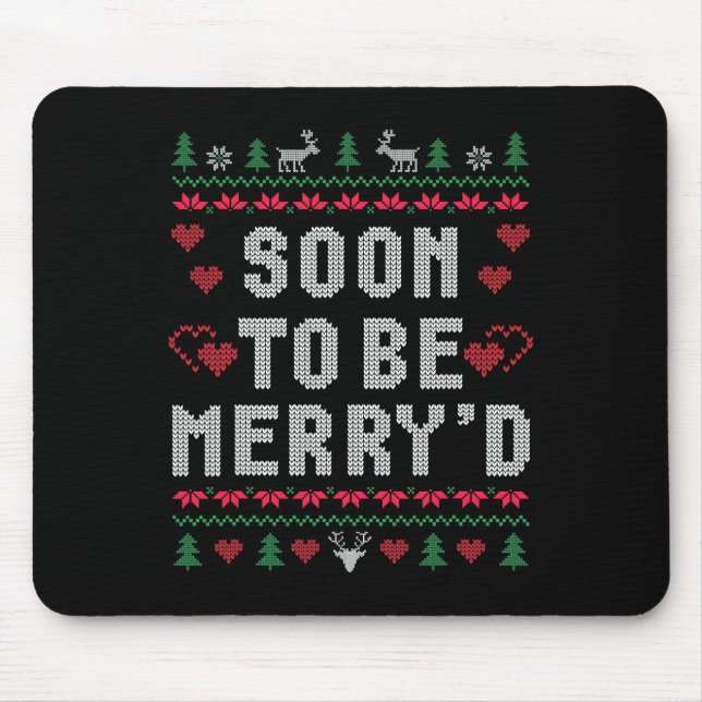 Mousepad Em breve, Felizes engajados Casais que combinam fe (Frente)