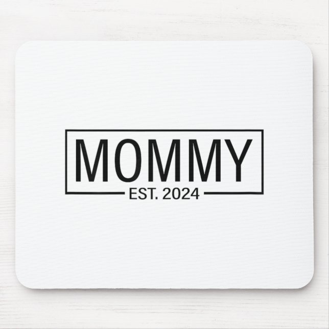 Mousepad Em Breve Mamãe 2024 Gravidez Announcem (Frente)
