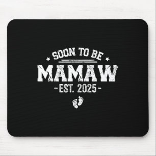 Mousepad Em breve será Mamaw 2025 pela primeira vez a mãe
