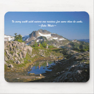 Mousepad Em cada caminhada com natureza uma recebe…