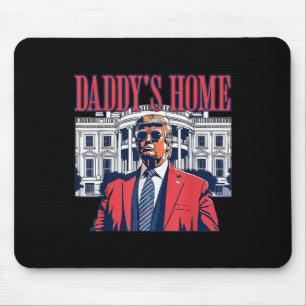 Mousepad Em casa, voto condenado Felon 2024 Pai Trump
