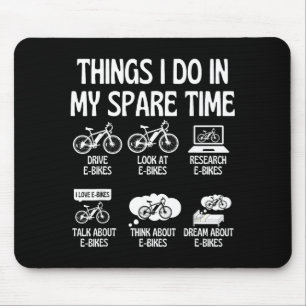 Mousepad Em Coisas de Amante de Bicicleta Elétrica Sobressa