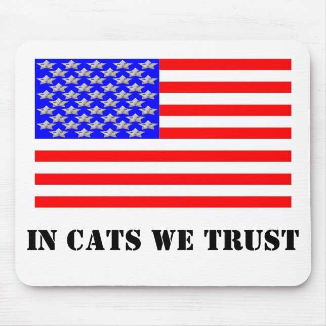 Mousepad Em Gatos Confiamos (Frente)