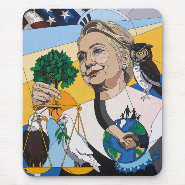 Mousepad Em honra de Hillary (Frente)