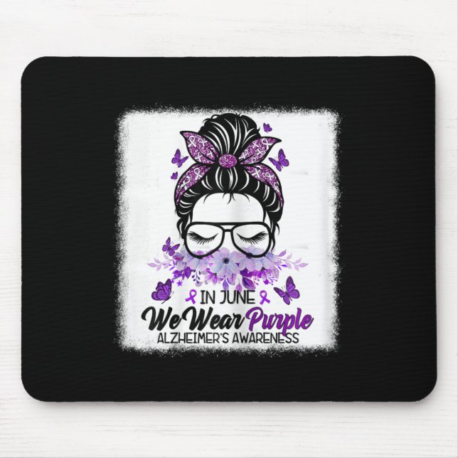 Mousepad Em Junho Usamos o Roxo Mês de Conscientização Heim (Frente)