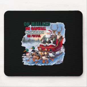 Mousepad Em Mallard Na Festa De Pato Engraçado De Natal Em