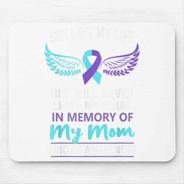 Mousepad Em Memória Da Mãe, Prevenção Da Consciência Do Sui (Frente)
