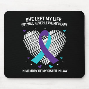 Mousepad Em memória da minha irmã em direito, a consciência