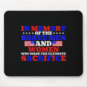 Mousepad Em Memória Do Homem Corajoso & Memorial Da Mul