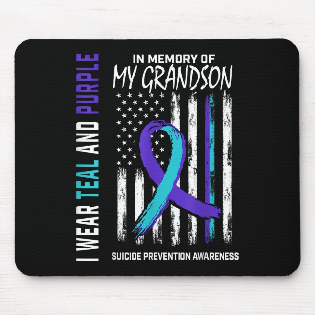 Mousepad Em Memória do Meu Neto Prevenção à Conscientização (Frente)