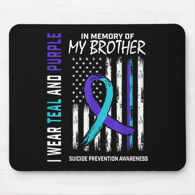 Mousepad Em Memória, Irmão, Prevenção Contra O Suicídio (Frente)