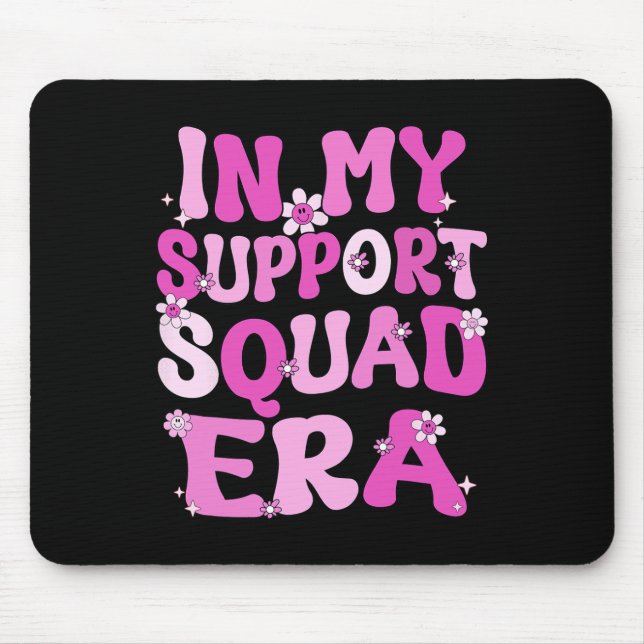 Mousepad Em Meu Suporte, Cancer De Mama Groovy Era (Frente)