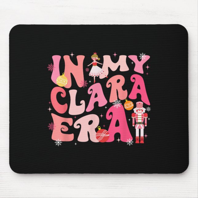 Mousepad Em Minha Clara Era Noz-Cracker Xmas Pijama de Nata (Frente)