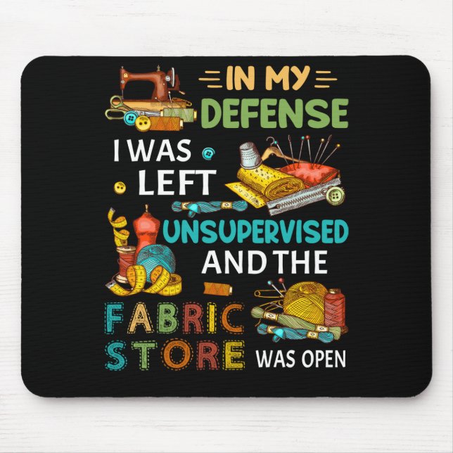 Mousepad Em Minha Defesa, Eu Fui Deixado Sem Supervisão De  (Frente)