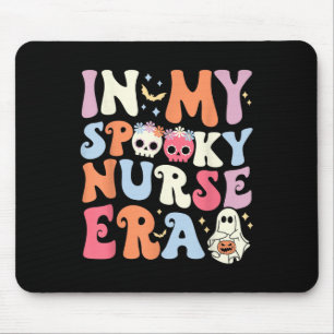 Mousepad Em Minha Enfermeira Spooky Era Halloween Groovy Nu
