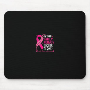 Mousepad Em Nossa Família Ninguém Luta Sozinho - Cancer De
