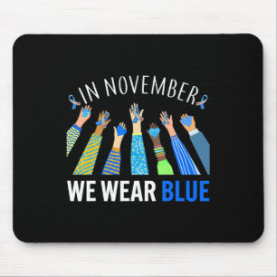 Mousepad Em novembro, Vestimos a consciência da diabetes co