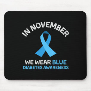 Mousepad Em novembro, Vestimos Awarenes à Diabetes de Supor