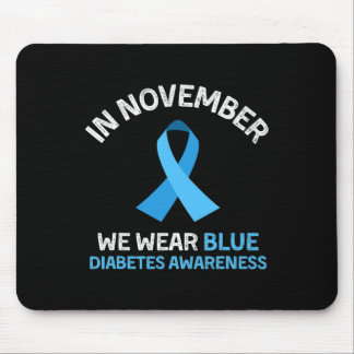 Mousepad Em novembro, Vestimos Awarenes à Diabetes de Supor