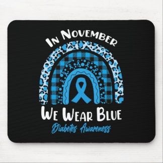 Mousepad Em novembro, Vestimos Awarenes Azuis no Arco-Íris