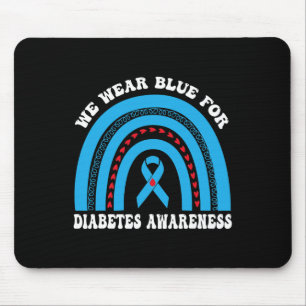 Mousepad Em novembro, Vestimos Awarenes Azuis no Arco-Íris