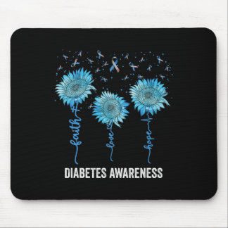 Mousepad Em novembro Vestimos Diabetes Azuis