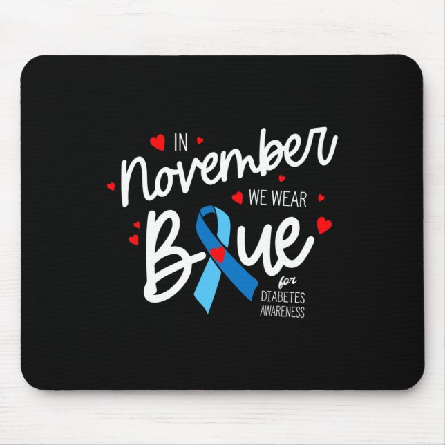 Mousepad Em novembro, vestimos o Azul1 (Frente)