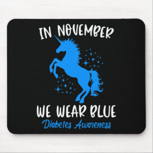 Mousepad Em novembro, Vestimos o Blue Diabetes Senwarness U