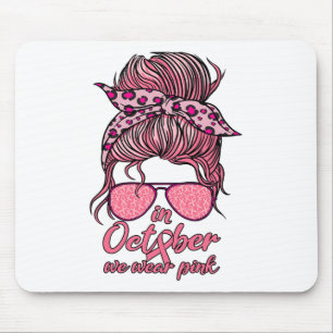 Mousepad Em outubro, Vestimos Cancer De Mama Rosa Midinha C