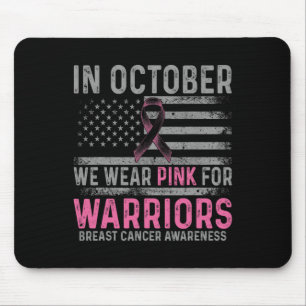 Mousepad Em outubro, Vestimos Esforços De Fazer Rosa Contra