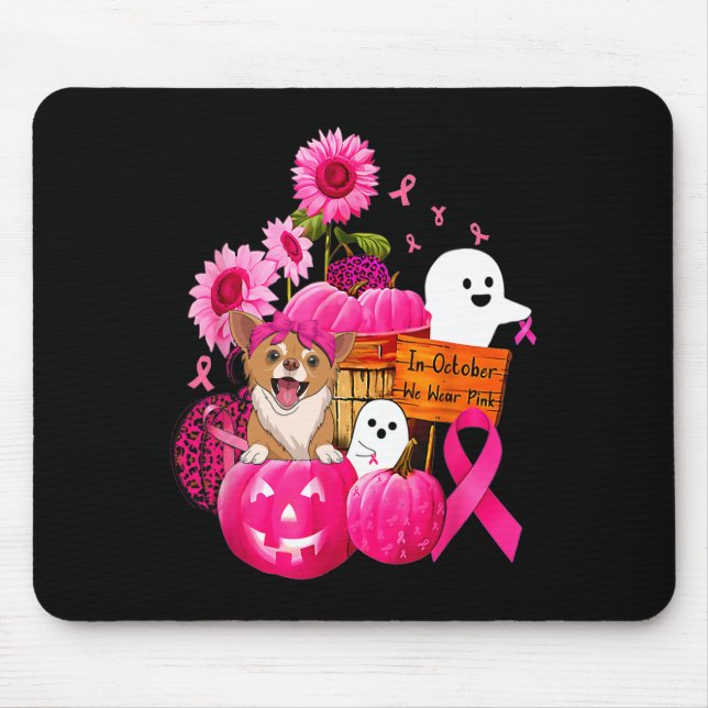 Mousepad Em outubro, Vestimos o baile de mama de Chihuahua, (Frente)