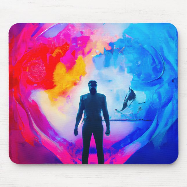 Mousepad Em pé nas cores (Frente)