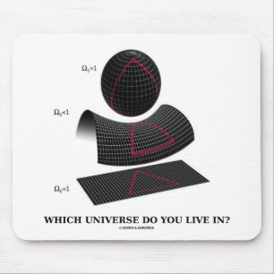 Mousepad Em qual Universo Você Vive? (Humor de Física)