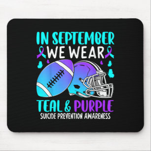 Mousepad Em Setembro Nós Usamos Fita Roxa Azul Claro Enfren