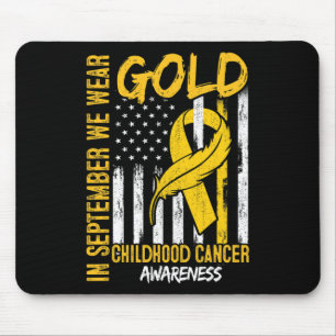 Mousepad Em setembro, Vestimos a bandeira Dourada Fita Fita