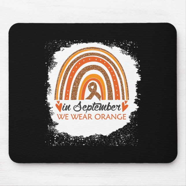 Mousepad Em setembro Vestimos Laranja Leuke Rainbow Leuke (Frente)